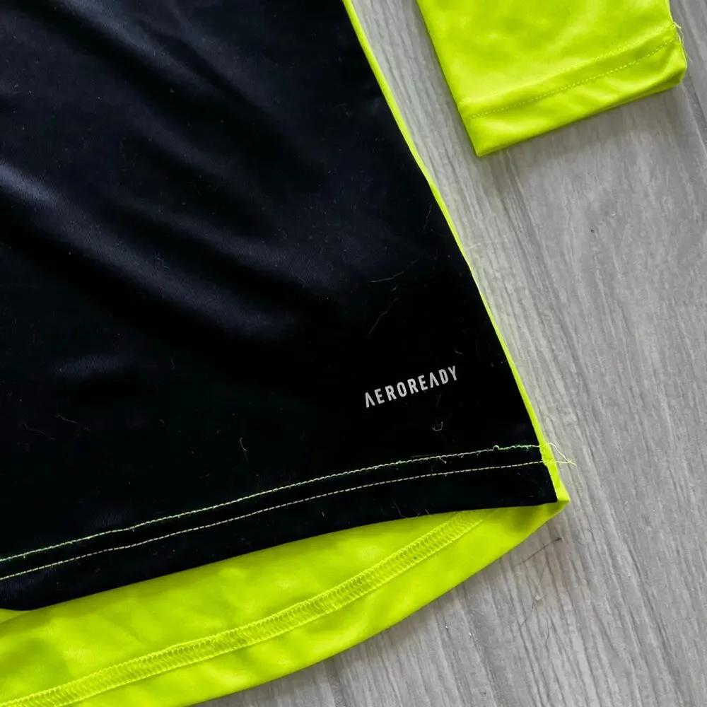 Adidas Men's SM Squadra 21 Aeroready Neon Yellow Long Sleeve Goal Keeper Jersey